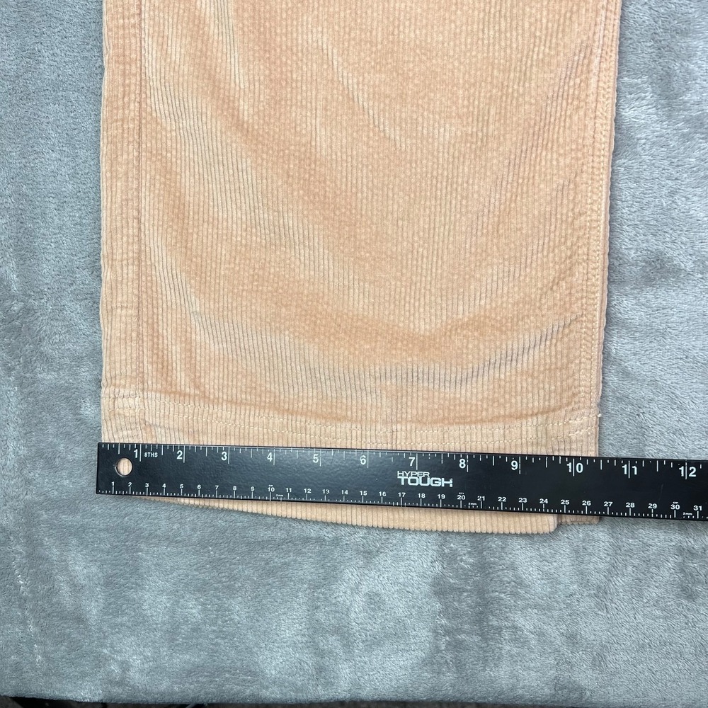 American Eagle Jeans Womens 00 Tan Corduroy Super High Rise Wide Leg Baggy Cargo - Picture 8 of 16